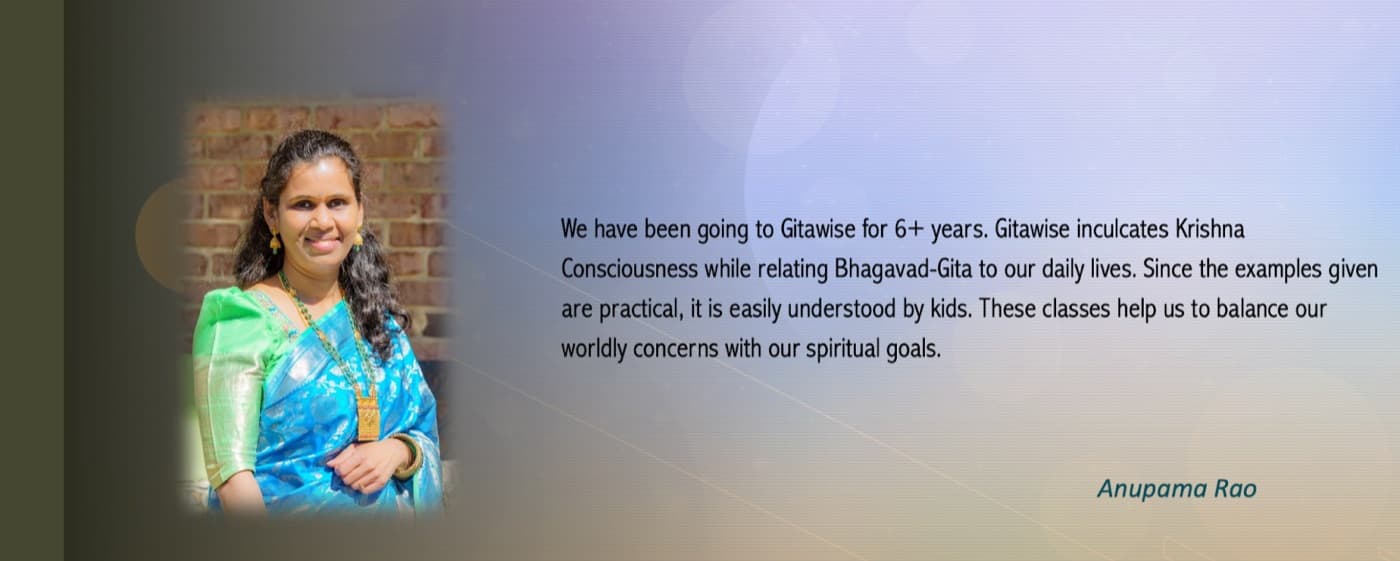 Testimonial from a GitaWise family (3 of 7)