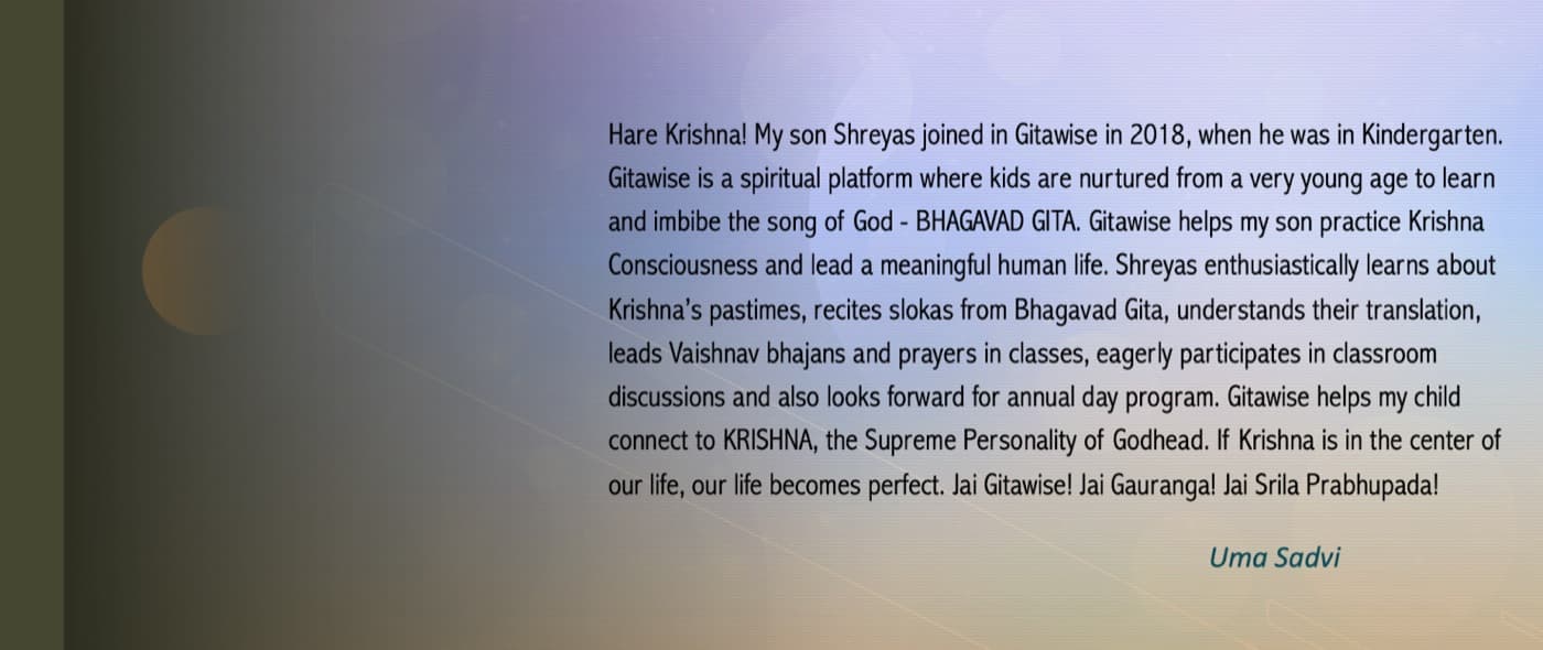 Testimonial from a GitaWise family (7 of 7)